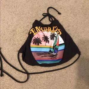 Barbados crop halter top